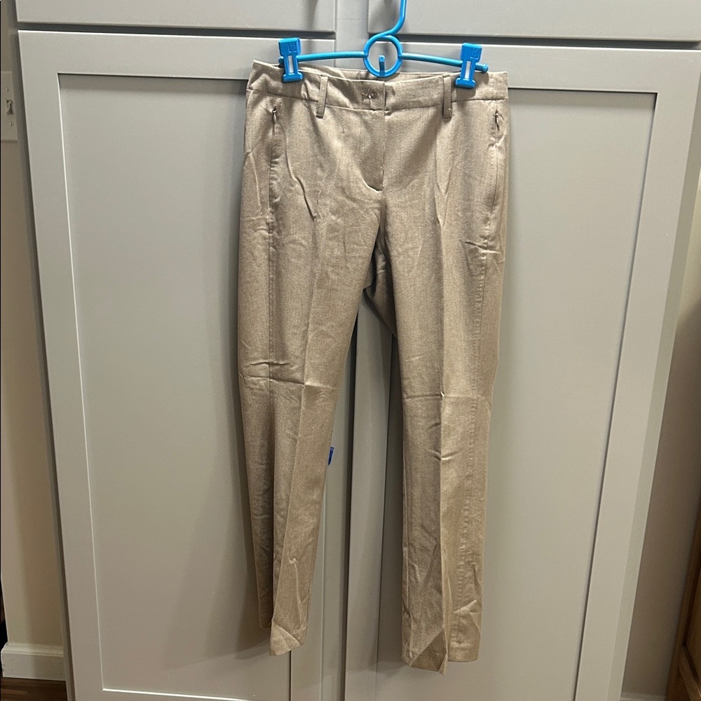 J. Jill Tan Slim Dress Pants